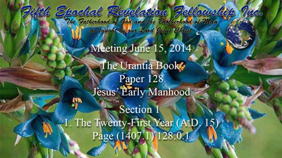 Paper 128, Jesus’ Early Manhood
,