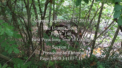 Paper 146 - First Preaching Tour of Galilee