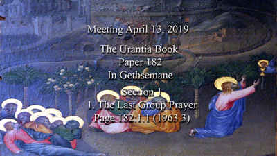 Paper 182 - In Gethsemane