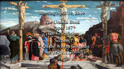 Paper 187 - The Crucifixion